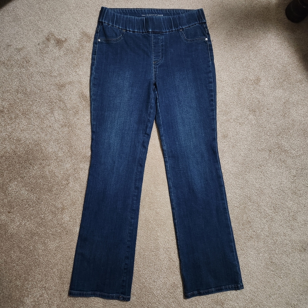 Chico's Women's Straight Leg Jeans - Dark Blue